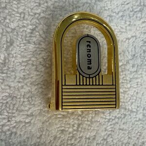 Renoma Art Deco style metal belt, buckle vintage